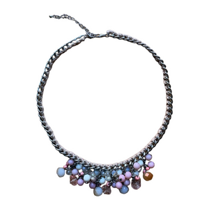 🦋2 For $50🦋Elegant Silver and Pink Beaded Necklace